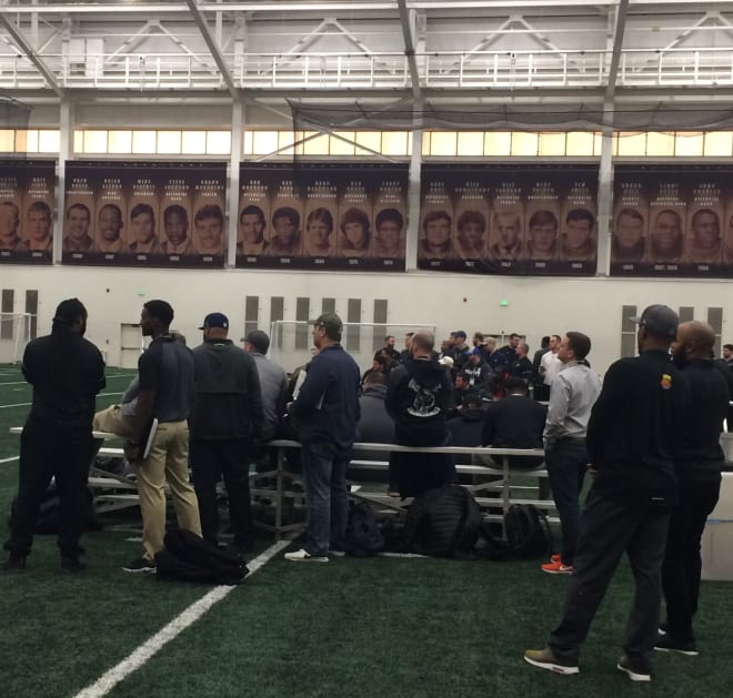 Thirty-six scouts from 30 NFL teams attended today's Pro Day at Purdue.