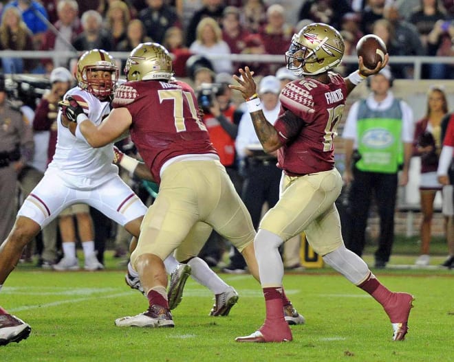 Deondre Francois completed 16-24	for 183 yards and three TDs.