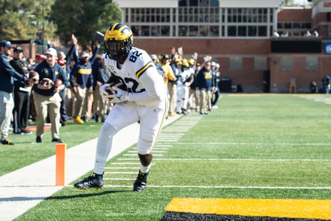 Michigan Wolverines football tight end Nick Eubanks' four touchdown catches were the third most on the team in 2019.
