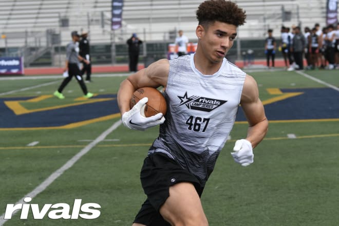 Notre Dame 2025 four-star wide receiver target Derek Meadows loves the academic and football opportunities at Notre Dame. The 6-foot-6, 179-pound recruit attends Las Vegas (Nev.) Bishop Gorman. 