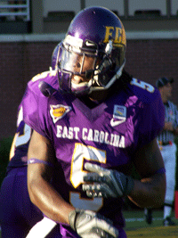 Chris Johnson. East Carolina Pirates.  East carolina pirates, College  football players, East carolina university