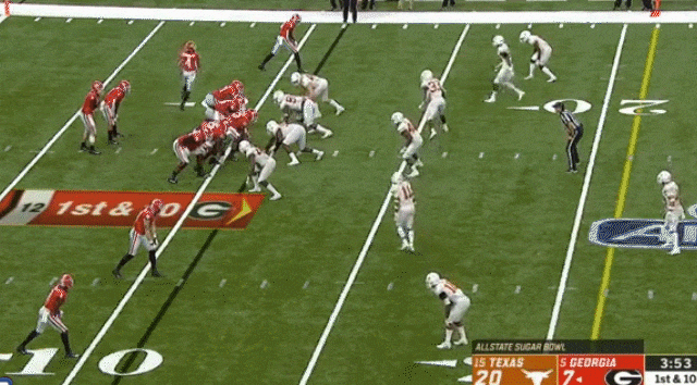 Dropped passes prevent Georgia from developing extended drives.