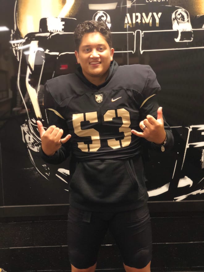 OL Blake Feigenspan during his recent unofficial visit to Army West Point