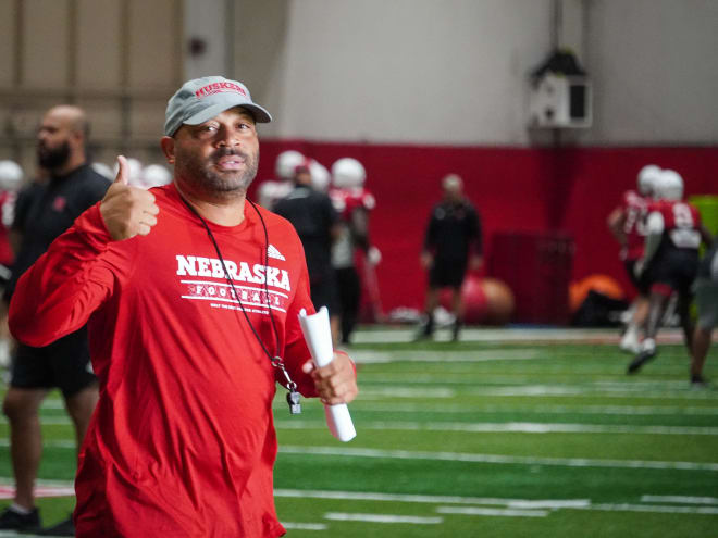 Huskers running backs coach Bryan Applewhite (Greg Smith/Inside Nebraska)