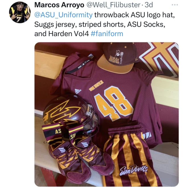 2021 Uniformity – Week 4: Sun Devils Bring “Valley Heat” in Gold Jerseys -  ASUDevils