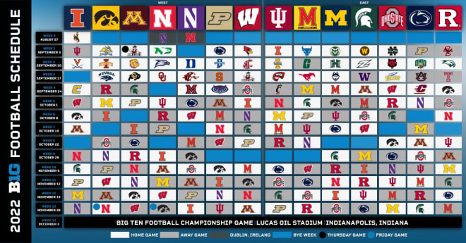Huskers Football Schedule 2022 The Big Ten Released Updated 2022 Schedules On Wednesday. Nebraska Will  Have Some Slight Changes On The Schedule.