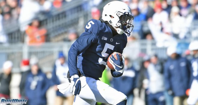 Penn State Nittany Lions wide receiver Jahan Dotson is the team's leading receiver. 