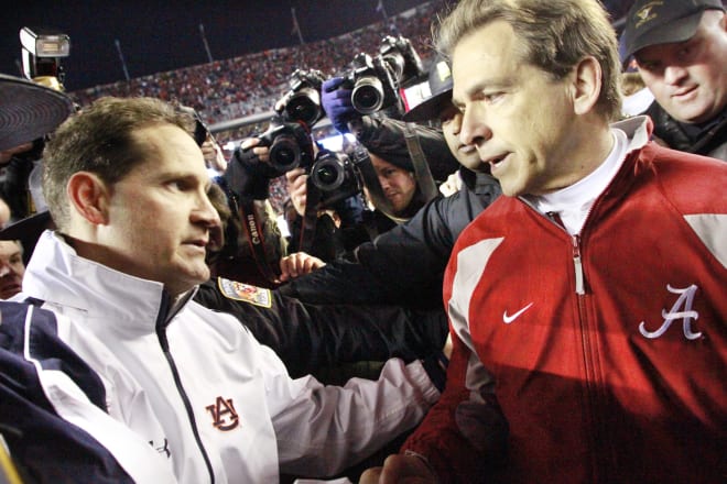 Nick Saban has won four out of the six meetings against Gus Malzahn 