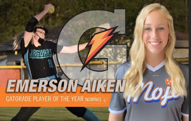 Glen Allen's Emerson Aiken was named the Gatorade Virginia Softball Player of the Year for 2019-20