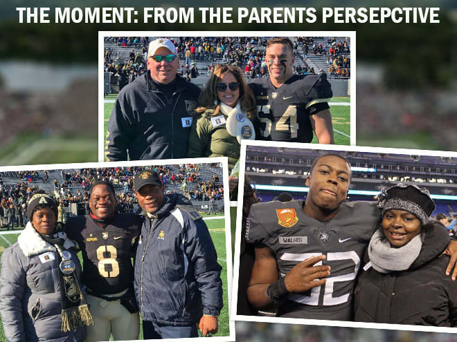 The Army Football Parents:David & Monica Christiansen; James & Cynthia White and Tammie Anderson