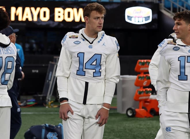 Max Johnson arrived to UNC from Texas A&M so early he was at the Tar Heels' bowl game. 