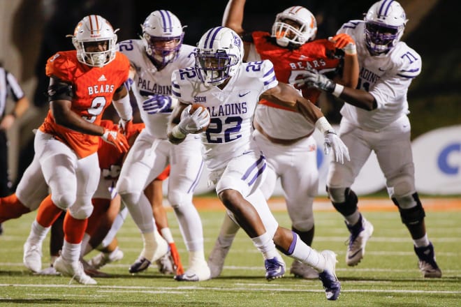 Furman football running back Devin Wynn