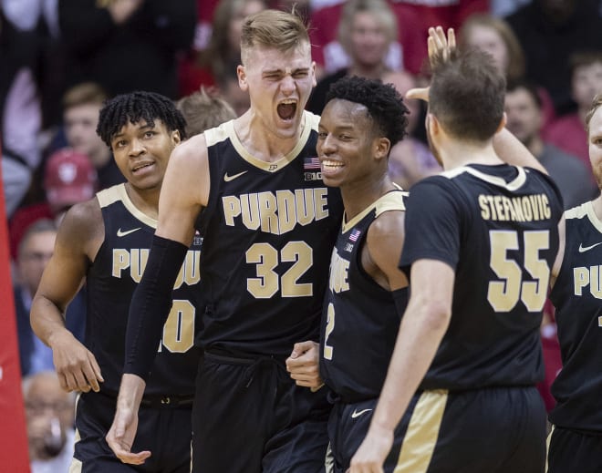 Purdue celebrated its ninth win in the past 10 games vs. Indiana