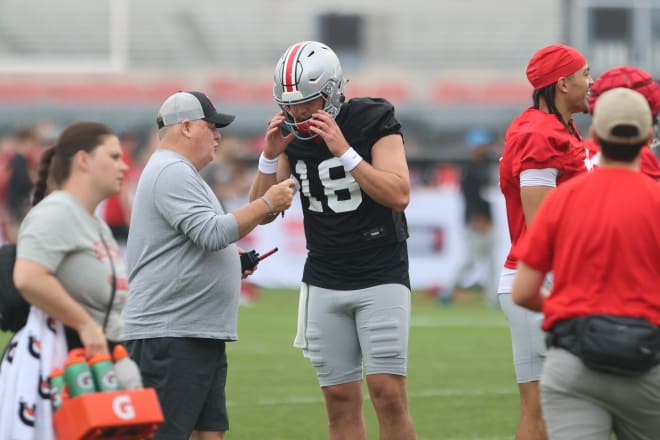 Ohio State has practiced five times in training camp. (Birm/DTE)