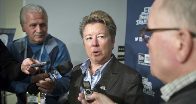 Penn State Vice President for Intercollegiate Athletics Sandy Barbour, shown here in a file photo, has been named to a new NCAA committee. Photo courtesy of Penn State Athletics