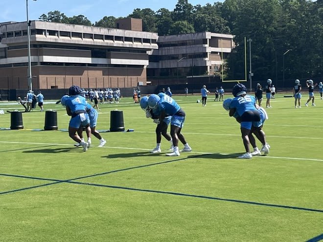 Sorting out is needed in UNC's running backs room, a process that began Friday morning.