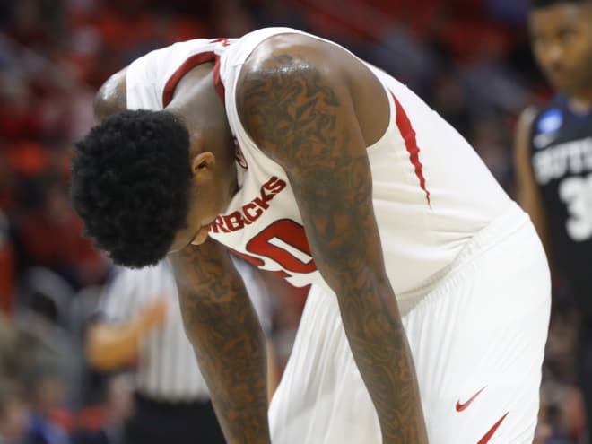 Darious Hall (photo) will return next season, but it's the end of the road for six Razorback seniors