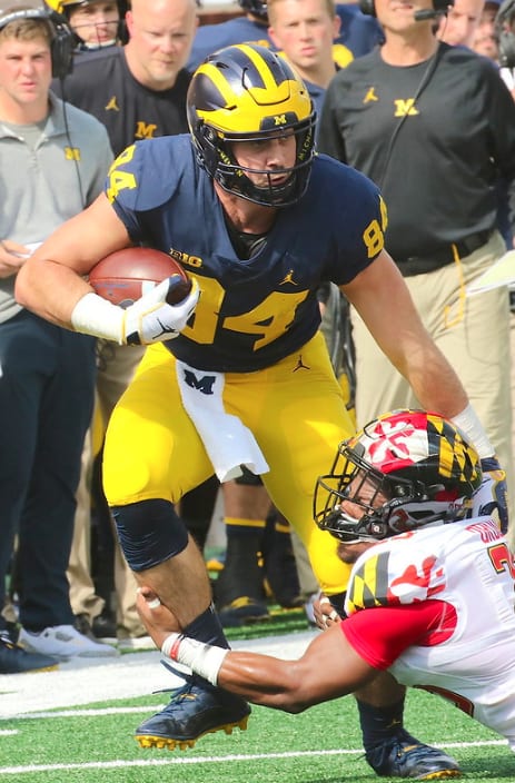 Michigan Wolverines football senior tight end Sean McKeon hauled in just 122 yards last year after racking up 301 in 2017.