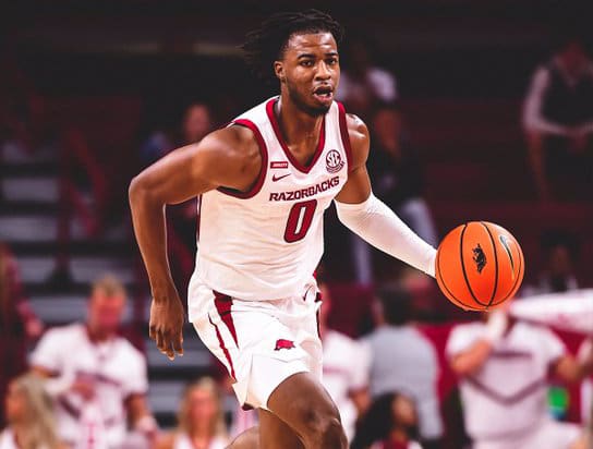 Stanley Umude is in his first season at Arkansas.