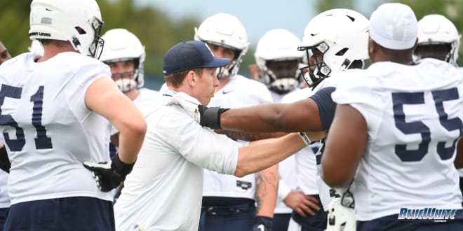 Penn State Nittany Lions football offensive line coach Phil Trautwein