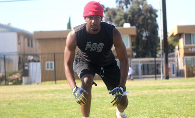 California defensive end Kevonte Henry is committed to Michigan Wolverines football recruiting, Jim Harbaugh.