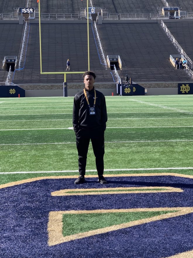 2021 RB Bryce Edmondson swung through South Bend this weekend 