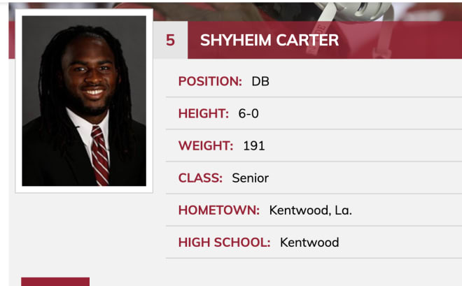 Carter has played the "star" position for Alabama over the last two seasons 
