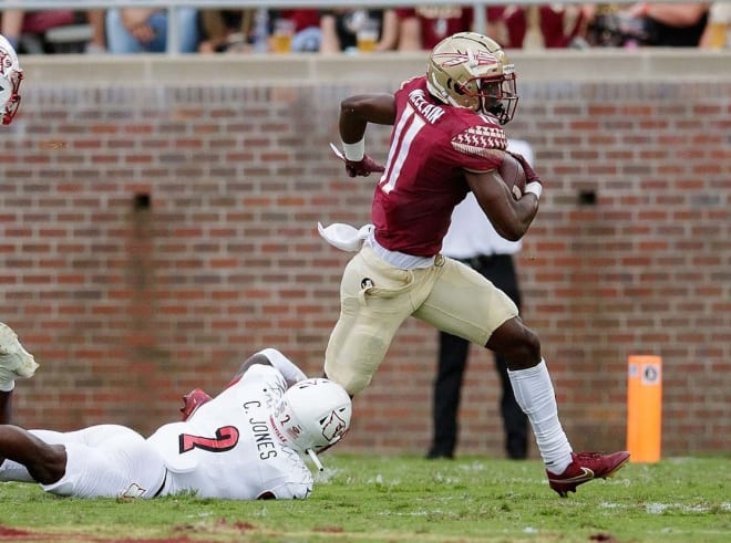 Freshman WR Malik McClain has started five of six games so far in 2021.