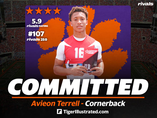Avieon Terrell verbally commits to the Clemson Tigers 