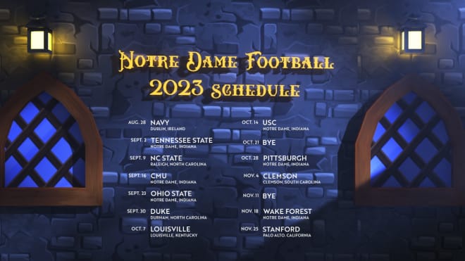 South Shore Line announces schedule for 2023 Notre Dame football