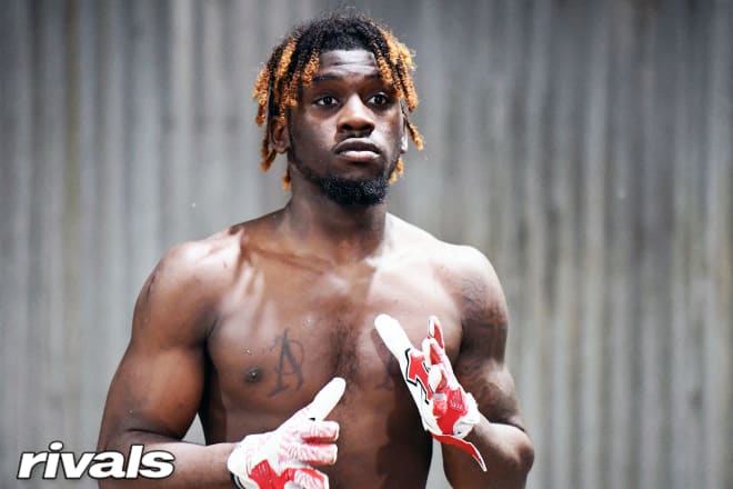 Karr receiver Aaron Anderson during a training session.