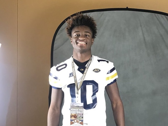 Lawson poses during his visit to Georgia Tech on Saturday