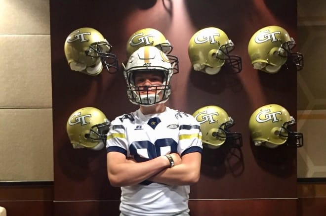 Fitzgerald poses during a visit to Tech last year