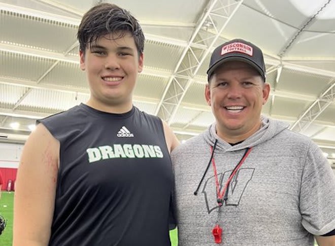 Wisconsin hosted 2027 offensive lineman Tristan Dare earlier this week. 