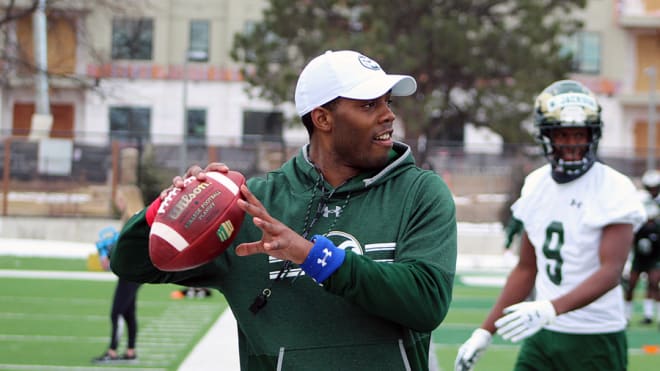 Arkansas first-year wide receivers coach Kenny Guiton.