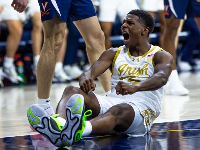 Notre Dame freshman guard Markus Burton was named the ACC's Rookie of the Year.