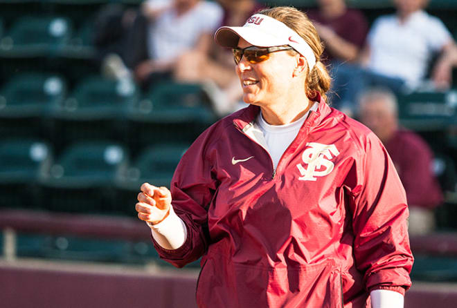 FSU head coach Lonni Alameda and the 'Noles look to advance to the program's ninth straight NCAA Super Regional.