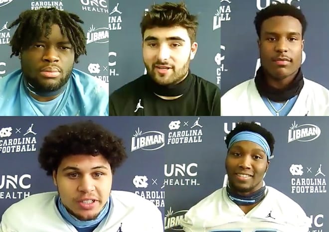 Five Tar Heels met with the media Tuesday to discuss what was learned from BC  & looking ahead to Virginia Tech.