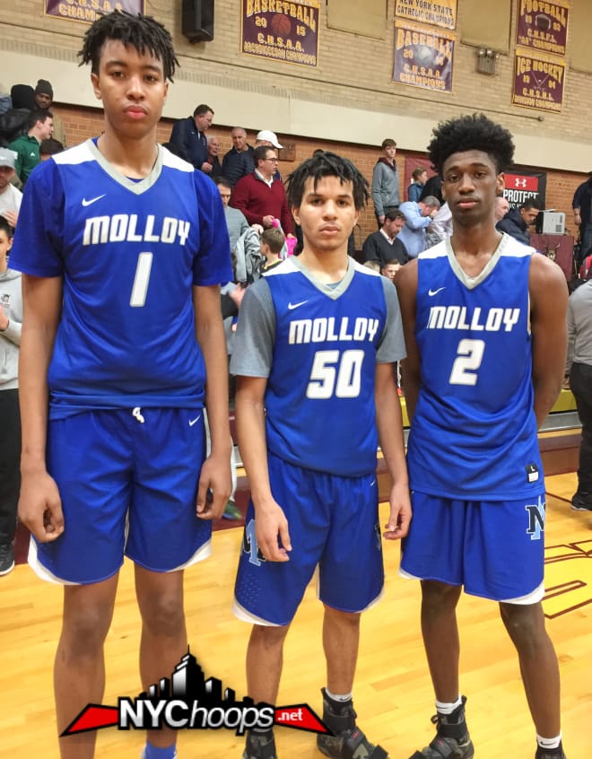 Moses Brown, Cole Anthony & Khalid Moore