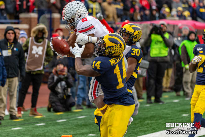 J.K. Dobbins led the Buckeyes' offense with four rushing touchdowns.