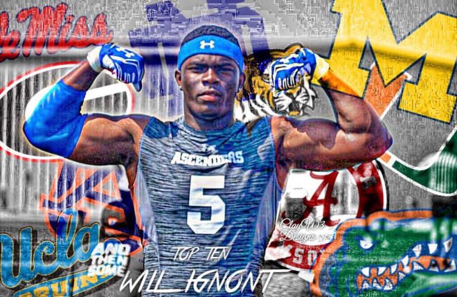 Rivals100 linebacker Will Ignont has Georgia on top, but Auburn and others aren't far behind.