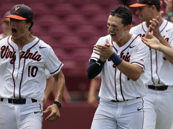 Zack Gelof (right) was among six Cavaliers selected in the final two days of the MLB Draft.