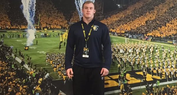 Class of 2017 safety Ben Stewart made his first visit to Iowa on Sunday.