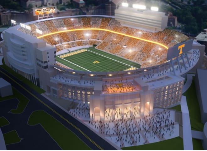 Tennessee has a $180 million renovation planned, but will still keep it's capacity over 100,000. 