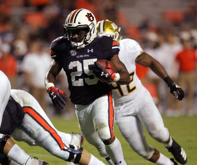 Shaun Shivers rushed for 117 yards against Alabama State.