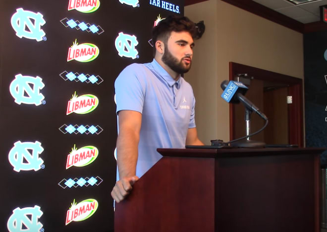 Sam Howell and six other Heels met with the media Tuesday to discuss a lo of tthings, including moving on from the Clemson game.