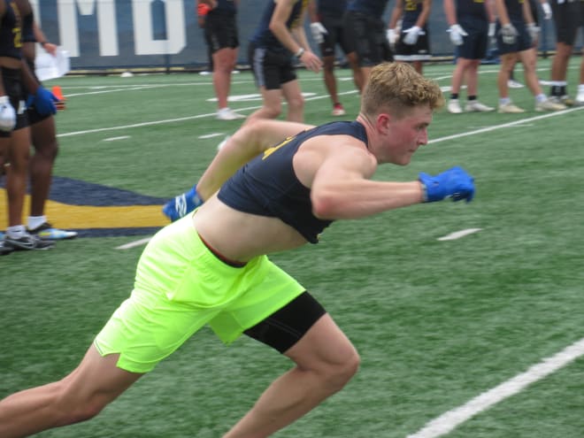 Hanafin impressed the West Virginia Mountaineers football coaching staff with his camp performance.