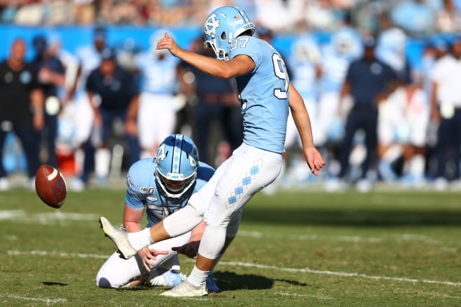 Ruggles attempted 27 field goals for the Tar Heels in 2019.