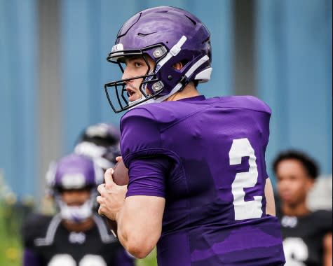 Quarterback Ben Bryant is in a battle for the starting quarterback job at Northwestern.