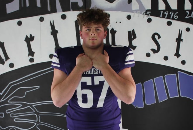 Jace Borcherding committed to Northwestern on Feb. 5